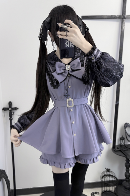 Reservations Sweet Shorts Top Ruffle Sailor + Dark