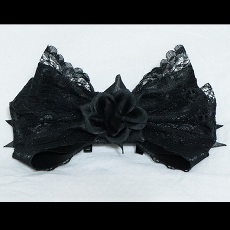 Schleife Blumen 4 Design Farboptionen Haarspange Besatz Spitze