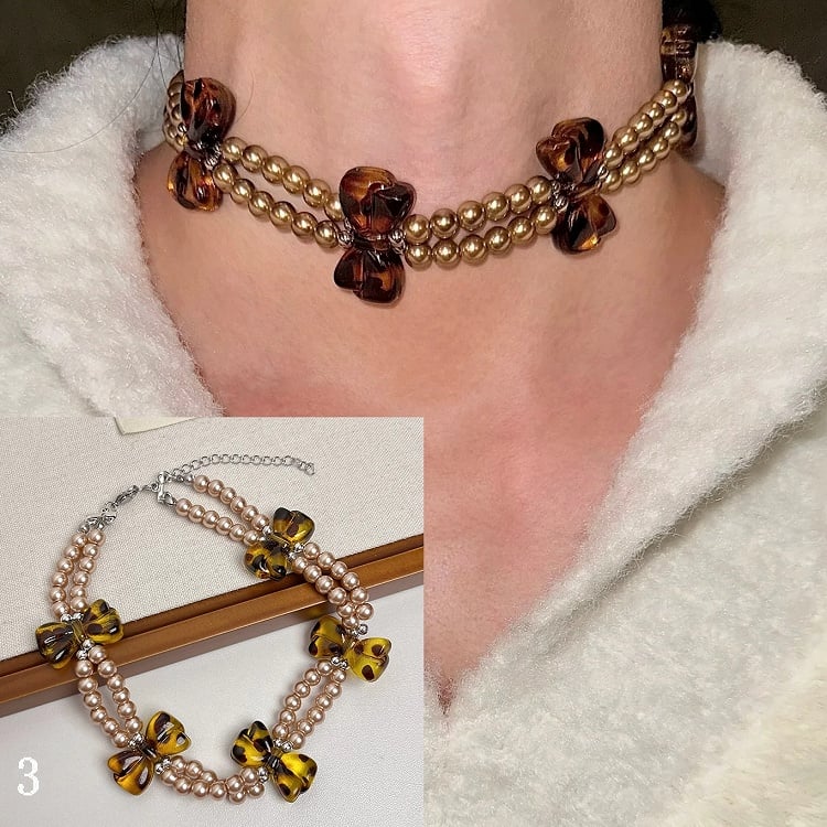 Necklace/Choker Options Leopard Pattern 4