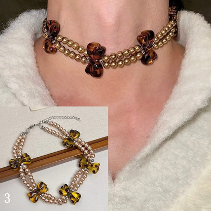 Necklace/Choker Options Leopard Pattern 4