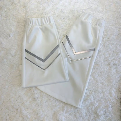 ホワイトフューチャリスティックサイバーパンクバックルストラップ ジライケイ フルセット