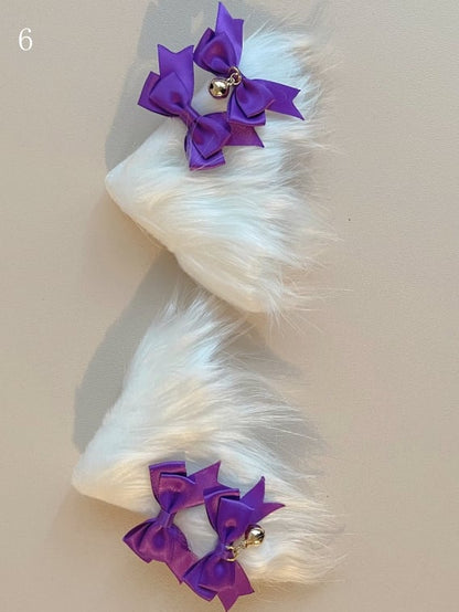 Cat Hairclips Bowknot Ear Options 11 Details