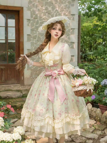 Pink Waist Belt with Rosette Embroidery - With PUJI
