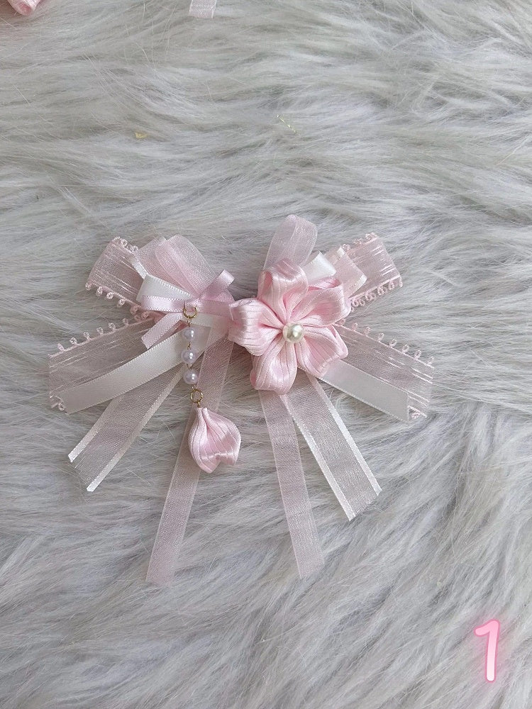 Collection Pink Clip Hair Lace Sakura 6-Style