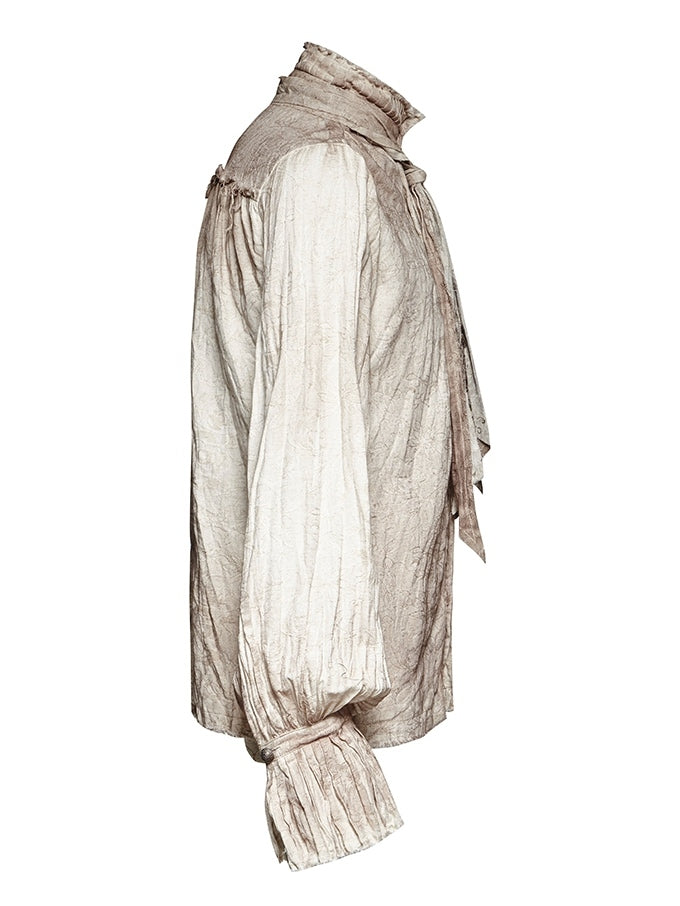 Tie White Shirt Steampunk Men's