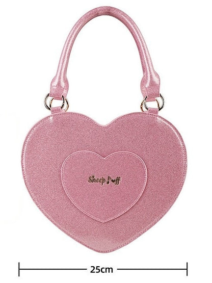 Multicolor Sparkling Bowknot Lolita Handbag - Sheep Puff