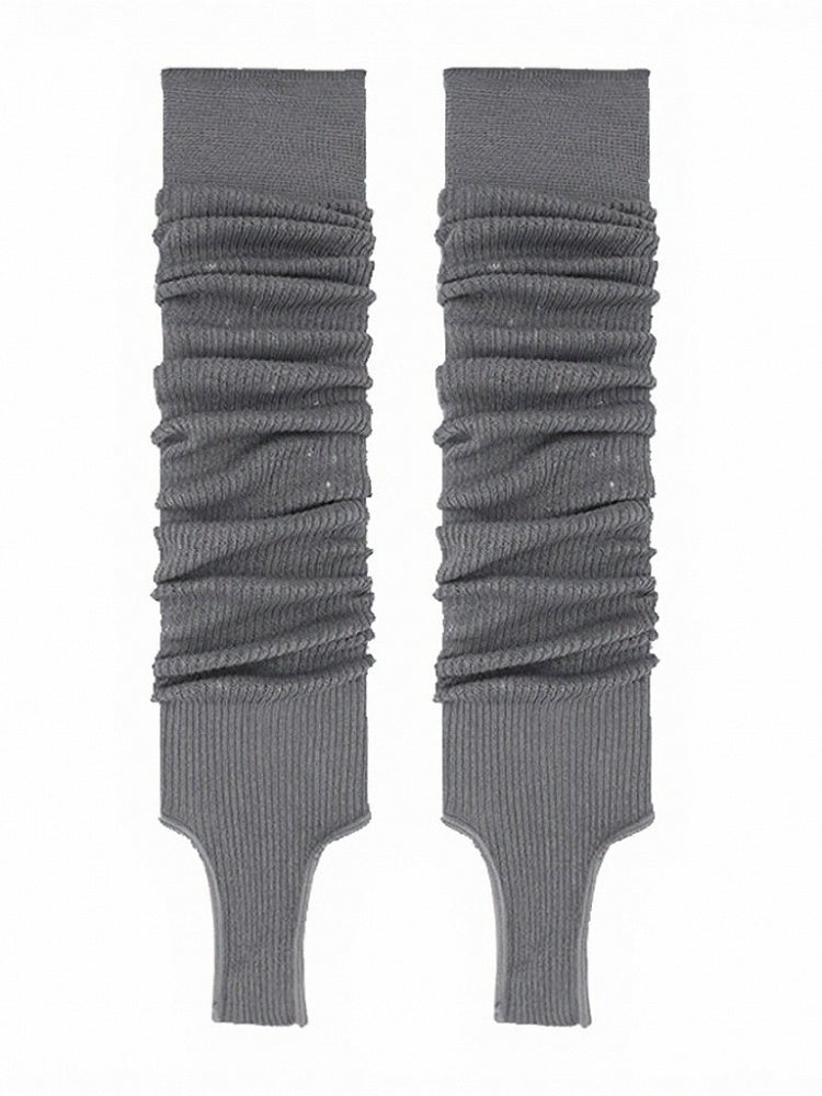 Minimalist Ribbed Ruffle Leg Warmers in 7 Colors - ModaSwings