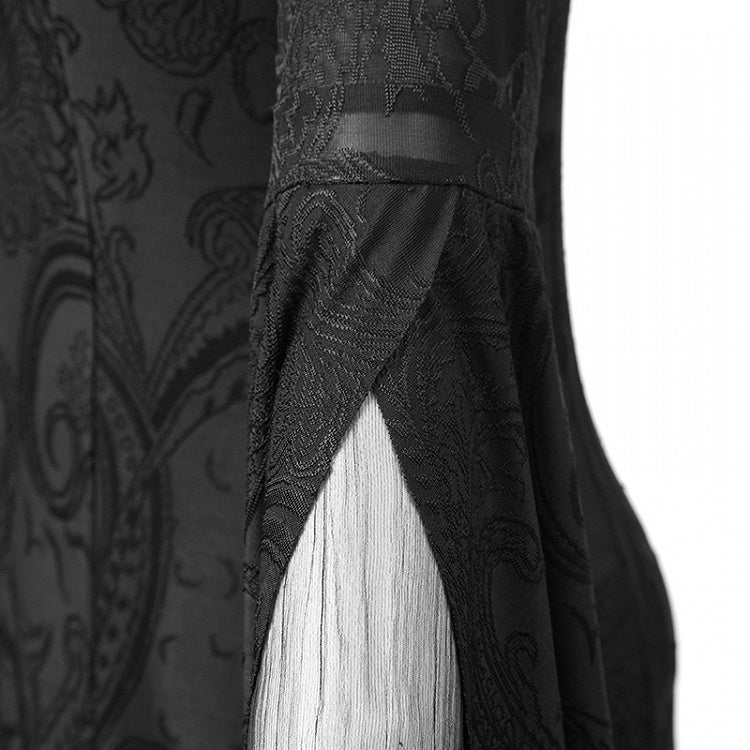 Black Gothic Hoodie Long Coat