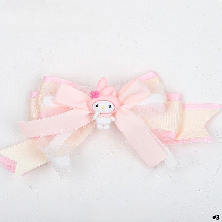 Options Bowknot 4 Pink Hairclip Lolita Rabbit Sweet