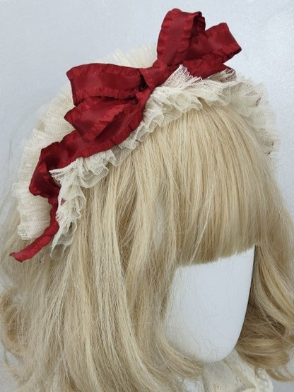 Ruffle Options Lace Hairband Bow 6