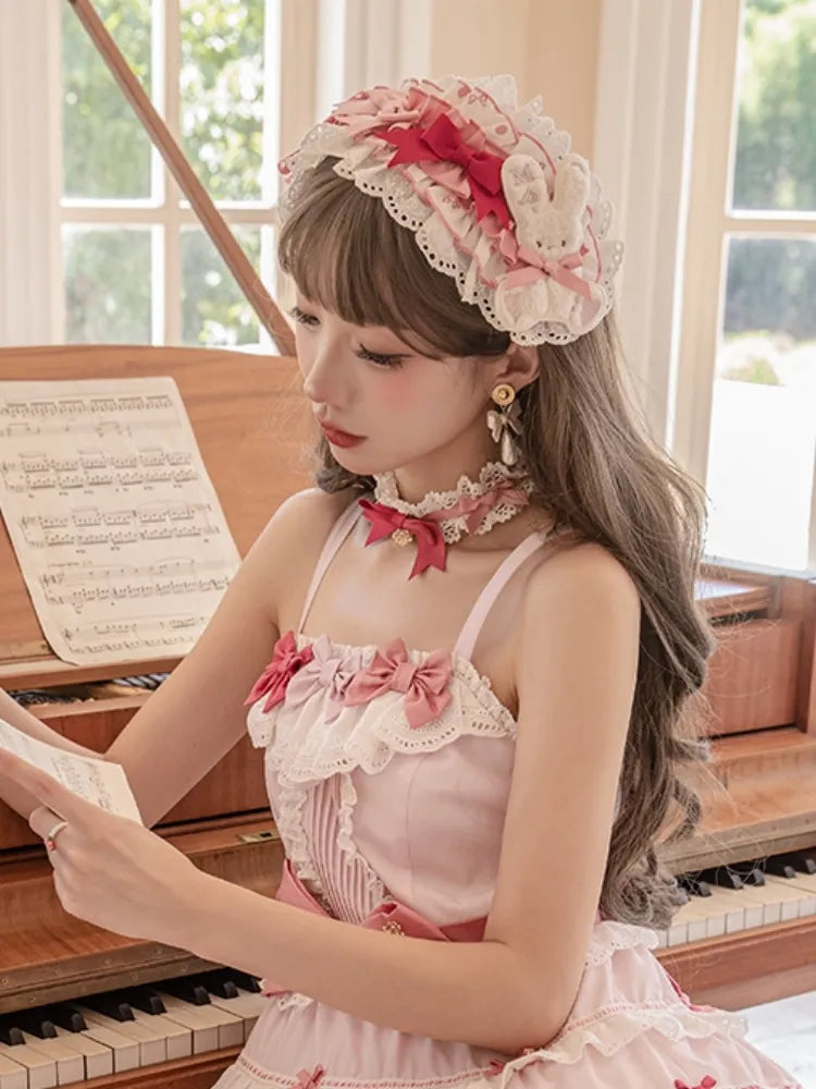 Pink Hairband Bowknots