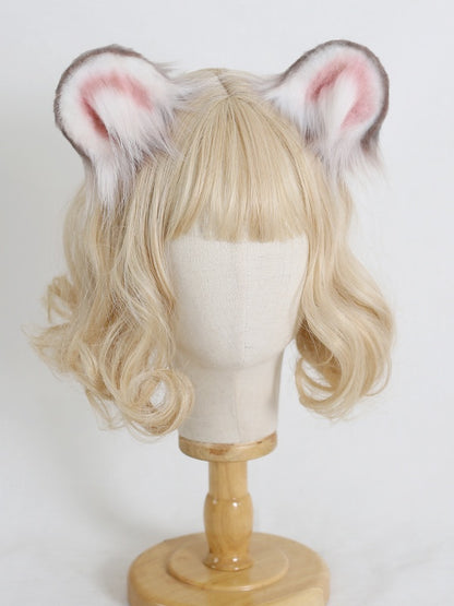 Brown Beige Ear Lolita KC Plush Cute Gray Black / Hamster