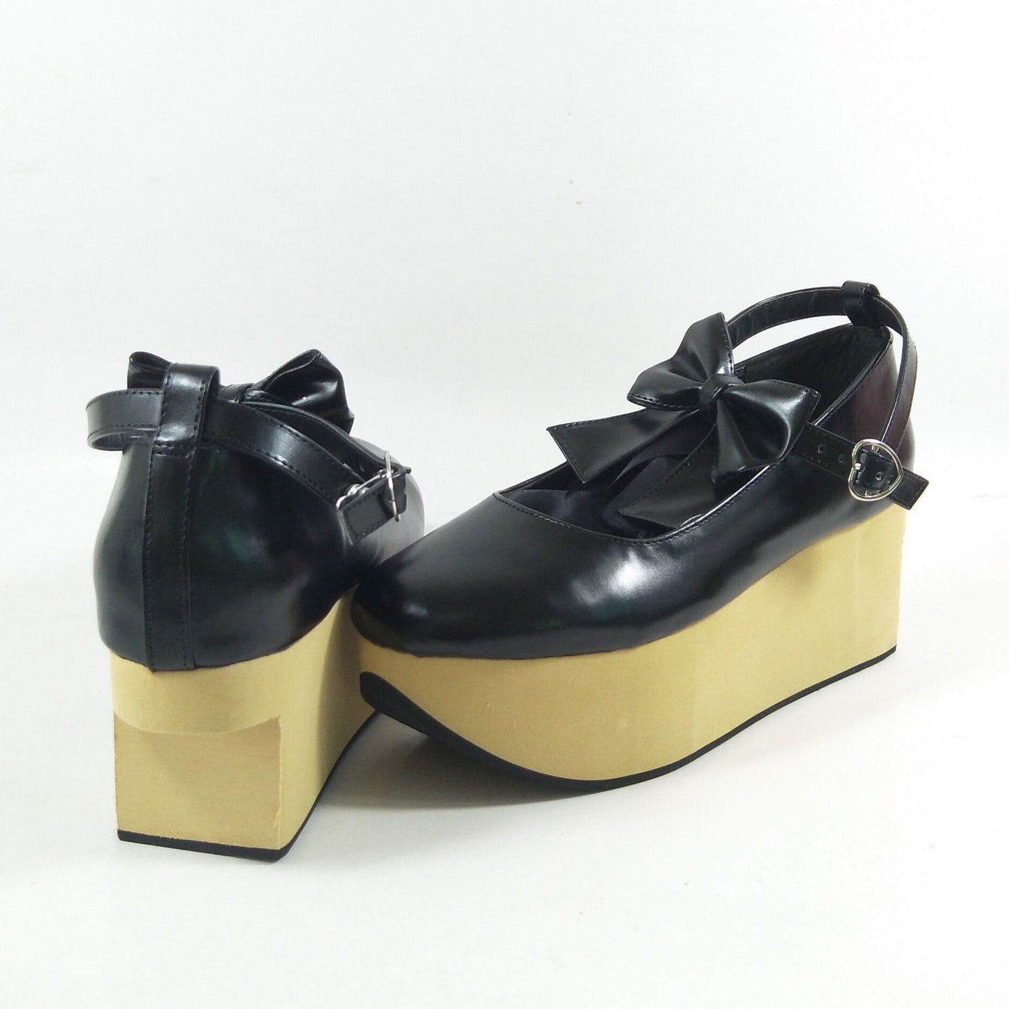 Black Wooden Made SP168075 Shoes Custom Horse