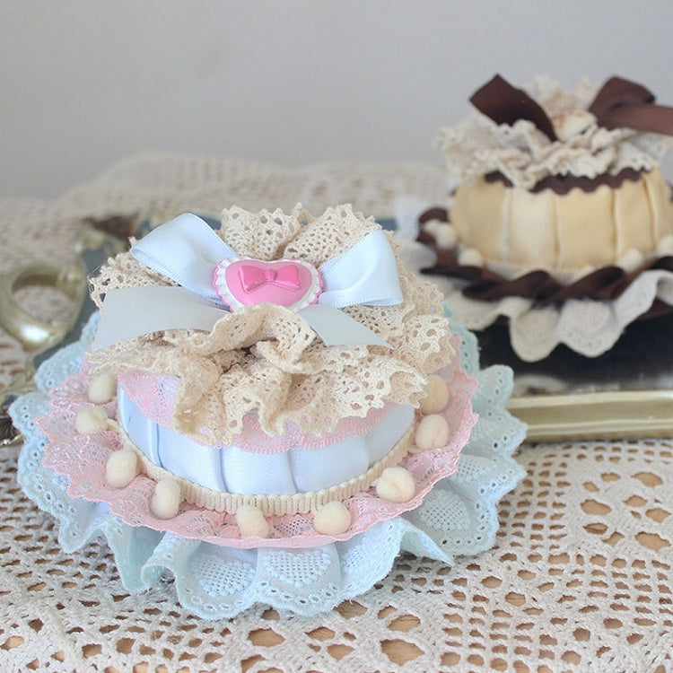 Blue/Yellow  Bowknot Details Lace Trim Top Hat