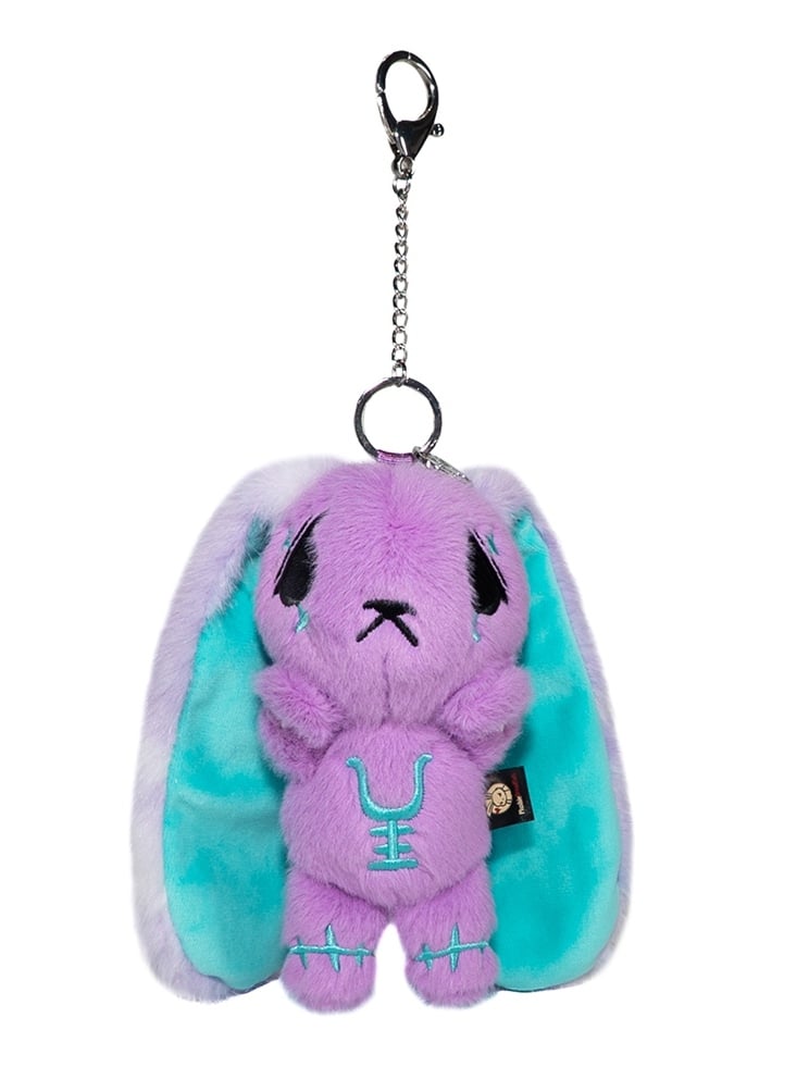 Options Guro Anxious - Kawaii Embroidery 7 Symbol Scar Color Details Keychain Bunny