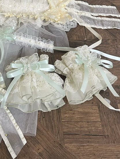 – Cuffs Accents 6 Delicate Lace with Wrist Color Options Butterfly