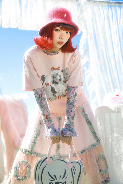 クマペンギンコラージュヴィンテージTシャツ