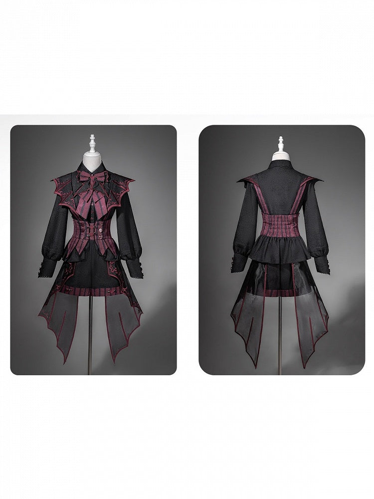 Ouji Jacquard Shirt & Overall Shorts Set - Unknown Star