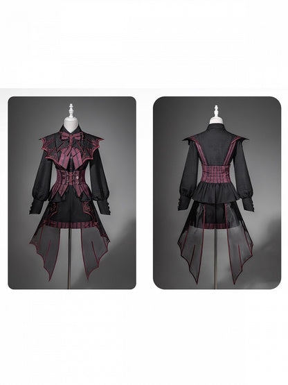 Ouji Jacquard Shirt & Overall Shorts Set - Unknown Star