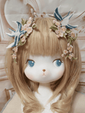 Lolita Hairclip Blossom Swallow Embroidered Plum