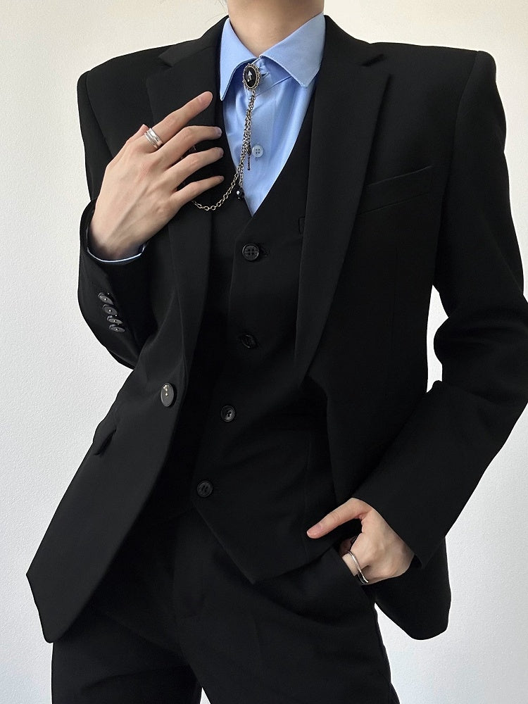 Collar Shirt Sleeve Modal Button Light Ouji Unisex with Lolita Cuffs Blue Long Pointed Flat