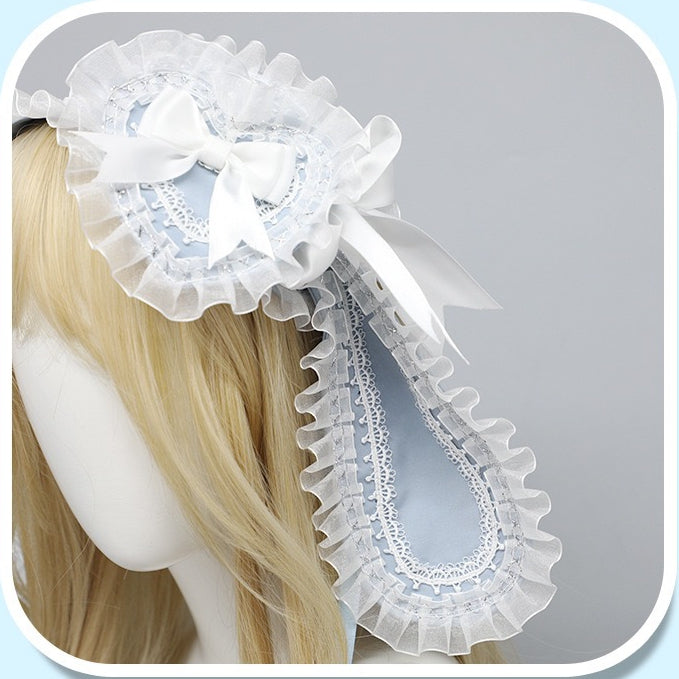 Design Details Trim Bowknot Options Color Lace Heart Bunny 4 Ear
