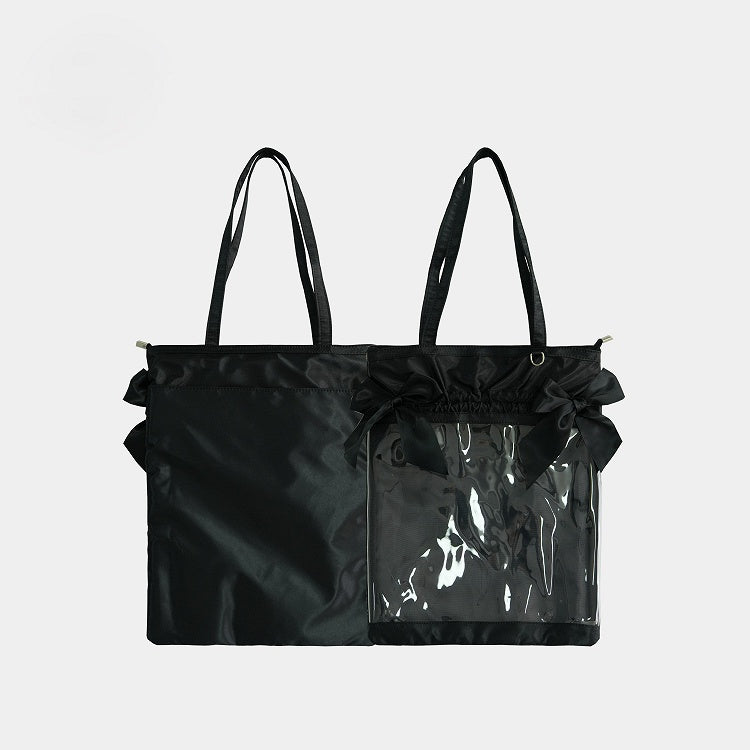 Lace Bag Black Daily Satin Bow Ita