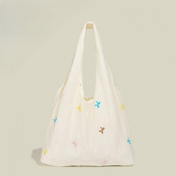 Kawaii Shoulder with Embroidery Bag Tote Detials