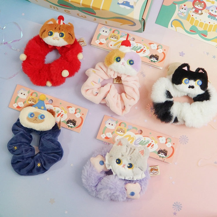 Kitty Design Cute Scrunchie Set