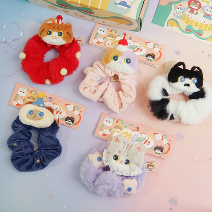 Kitty Design Cute Scrunchie Set