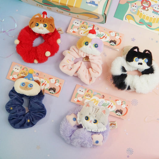 Kitty Design Cute Scrunchie Set