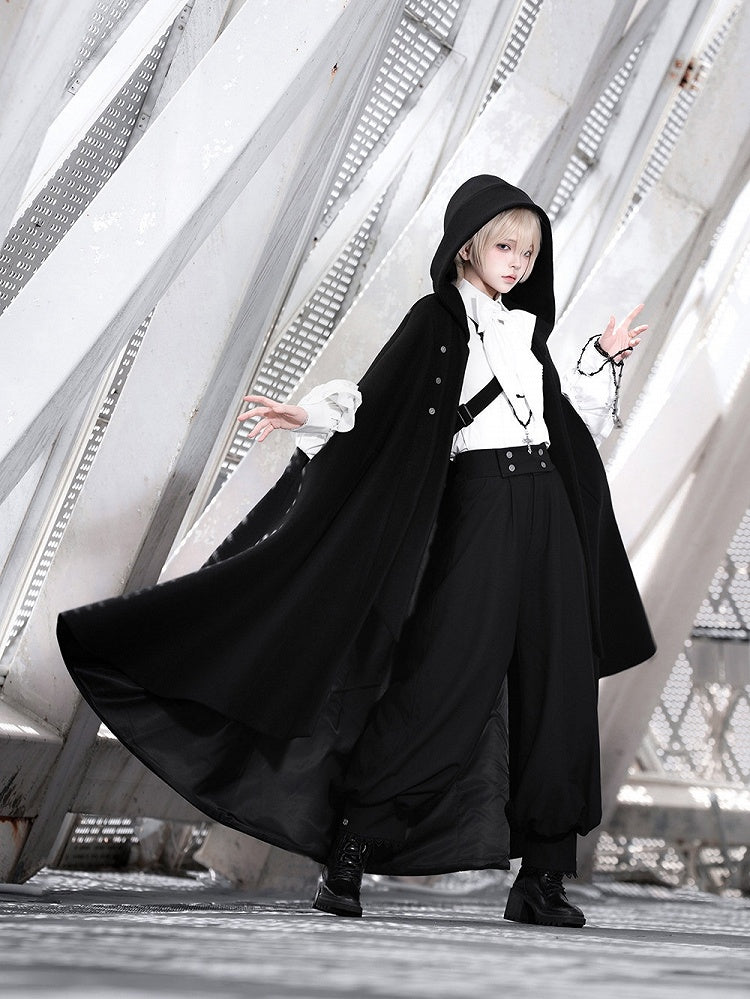 Black Ouji Lolita Double-Button Waist Knickerbockers Pants - Princess Chronicles