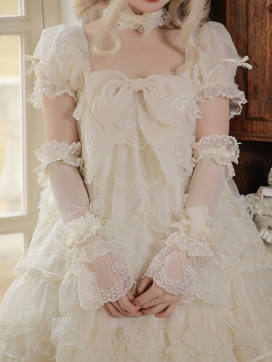 Cuffs Tulle Creamy Wrist