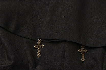 Coat Lolita Detachable Ouji Cape Aristocrat Design Vintage Fashion Black