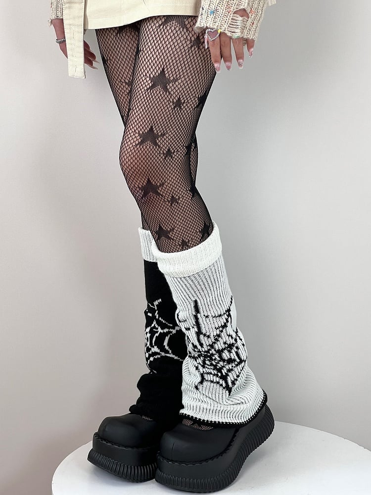 Warmers Spider Reversible Web Pattern Leg