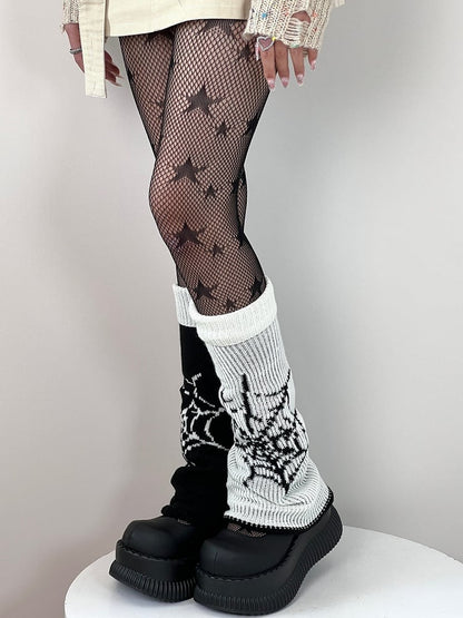 Warmers Spider Reversible Web Pattern Leg