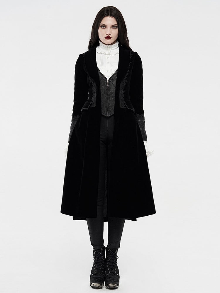 Vampire Noble Gothic Coat Black
