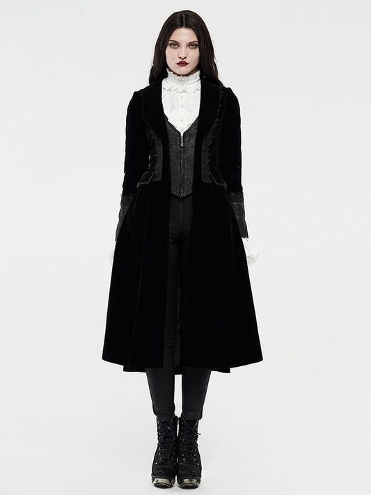 Vampire Noble Gothic Coat Black