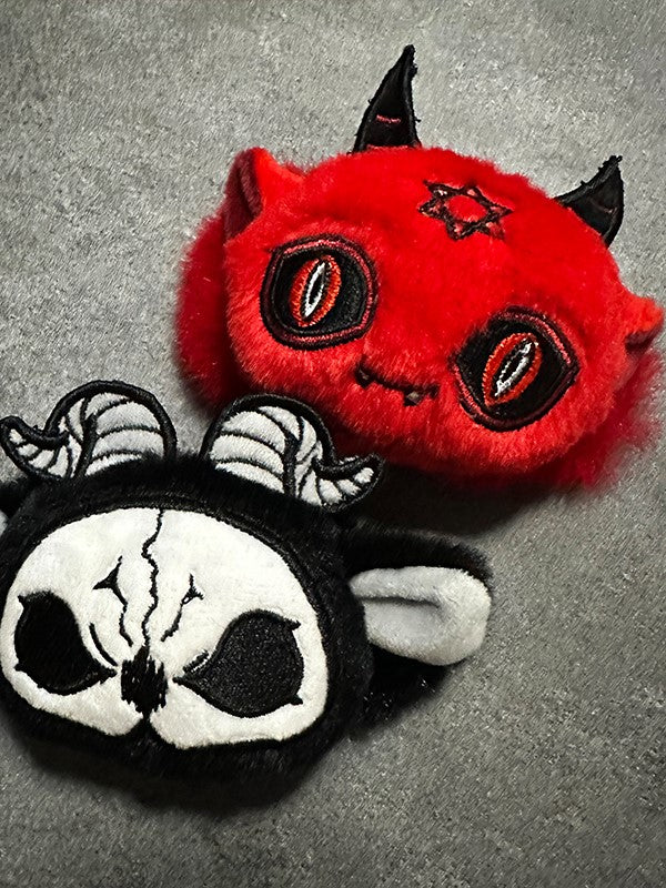 悪魔のヘアクリップ ゴシック レッド ぬいぐるみ