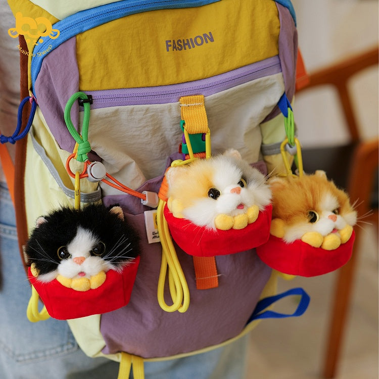 Cute Options Plush French 4 Fries Keychain Cat