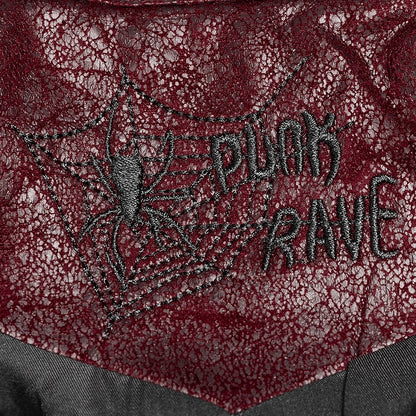 Punk Hot Long Sleeved Glue Red Men's Windbreaker Personalized