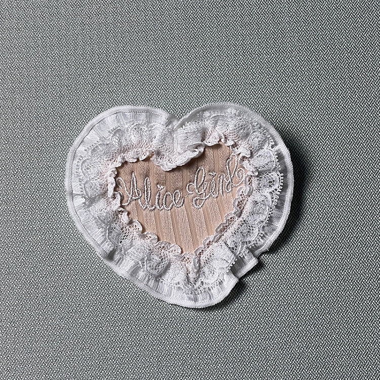 Red Black Purple Heart-shaped Pink Brooch Champagne /