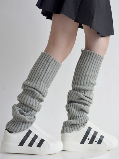 Black/White/Gray Ballet Style Warm Knitted 40CM/50CM/60CM Leg Warmers