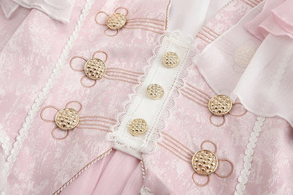 Pink Sakura Fashion Cape Style Design Coat Ouji Prince