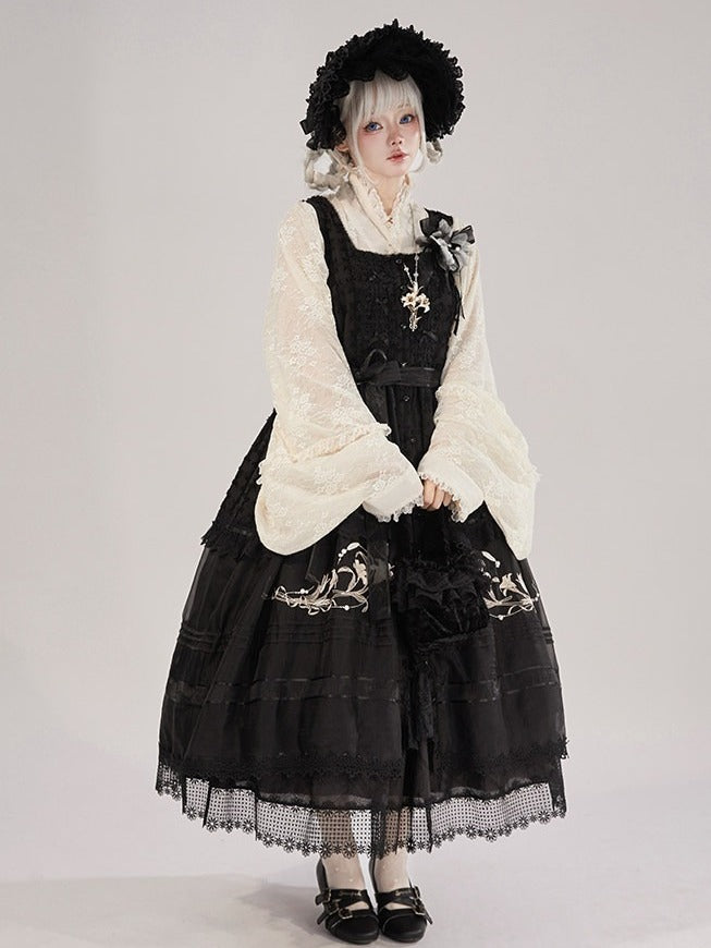 Purple Lace Trim Apron with Bow - Tan Tuan