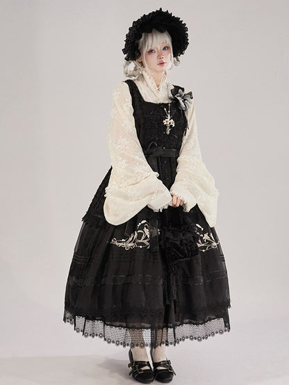 Purple Lace Trim Apron with Bow - Tan Tuan
