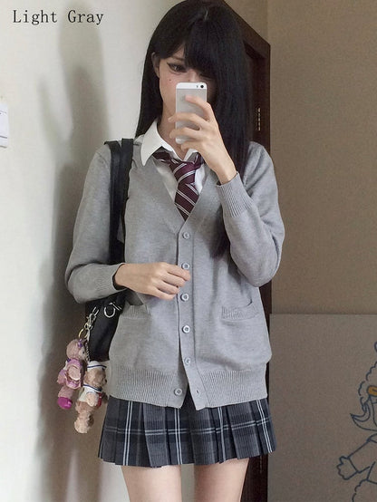 V-neck Cardigan 7 Knitted Color Options