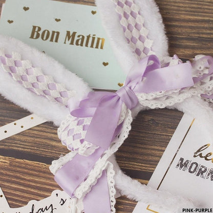 Sweet Bunny Ear KC Color Options Lolita 21 Bow