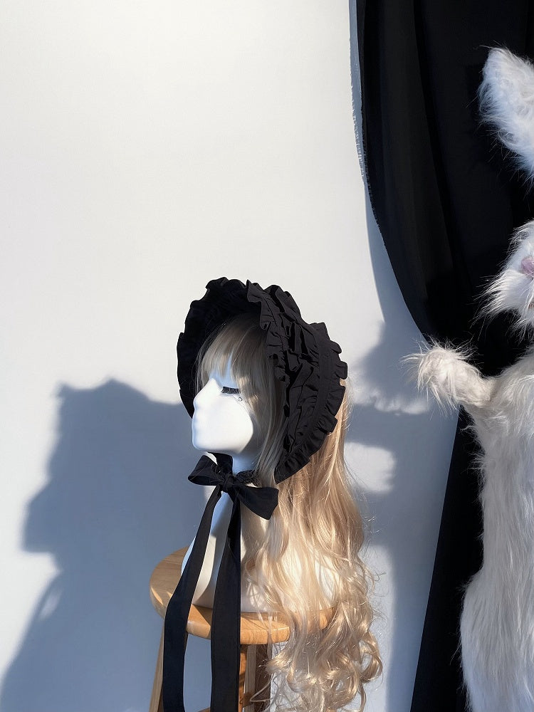 Black / White / Blue / Red Lolita Hairband - Blossom Herald