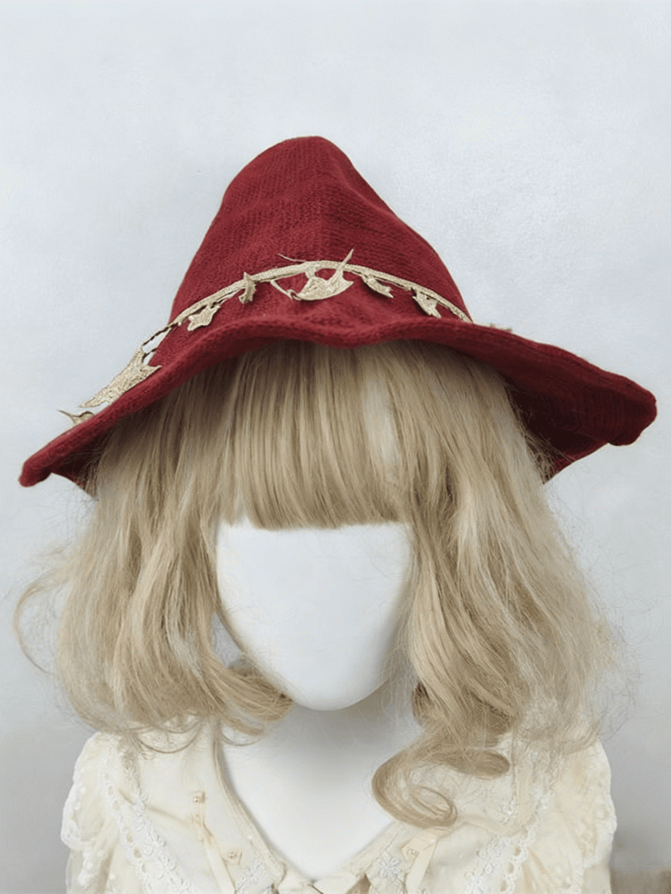 2 Sterne Hut Rot Halloween Wein Optionen Hexe Dekoration